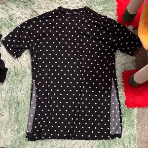 Black Polka Dot Woman’s Shirt